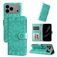 Mobigear Sunflower Housse iPhone 17 Pro Max Etui Porte-Monnaie - Vert