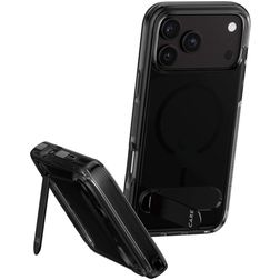 CARE by PanzerGlass Kickstand iPhone 18 Pro Max MagSafe Plastique rigide Coque arrière Antichoc avec béquille - Noir
