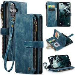CaseMe C30 Housse iPhone 17 Etui Porte-Monnaie - Bleu