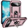 Mobigear Armor Ring Coque Google Pixel 10 Pro XL Coque arrière Rigide Anti-Chocs avec Anneau-Support - Rose doré