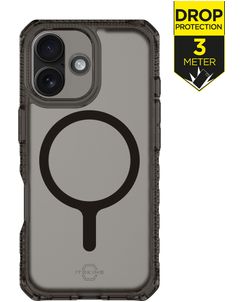 ITSKINS Level 2 HybridMagFrost R Coque iPhone 17 MagSafe Coque arrière Rigide Anti-Chocs - Noir