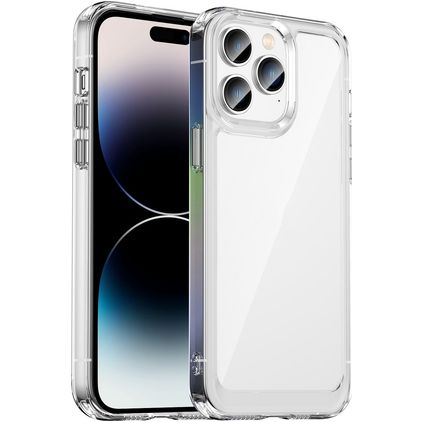 Mobigear Crystal Coque Transparente iPhone 14 Pro Max Coque arrière Rigide - Transparent