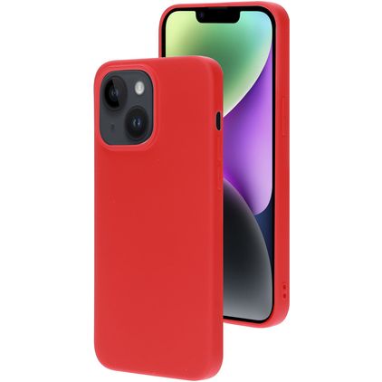 Mobiparts Coque iPhone 14 Plus Coque arrière en Silicone - Scarlet Red