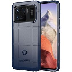 Mobigear Rugged Shield Xiaomi Mi 11 Ultra TPU souple Coque arrière Antichoc - Bleu