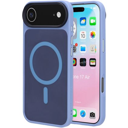 Mobiparts Hardcover Coque iPhone Air MagSafe Coque arrière Rigide - Satin Light Blue