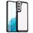 Mobigear Crystal Samsung Galaxy S23 Ultra Plastique rigide Coque arrière - Transparent / Noir