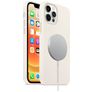 Mobigear Rubber Touch Coque iPhone 12 Pro MagSafe Coque arrière en Silicone - Blanc