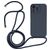 Mobigear Lanyard iPhone 14 Pro Max Coque avec cordon en Silicone - Dark Blue