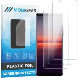 Mobigear Sony Xperia 1 II Protection d'écran Film - Compatible Coque (Lot de 3)