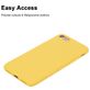 Mobigear Colors Coque iPhone 8 Coque arrière en TPU Souple - Jaune