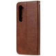 Mobigear Zipper Housse Xiaomi Mi Note 10 Lite Etui Porte-Monnaie - Marron