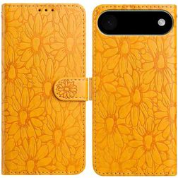Mobigear Flowers Housse iPhone Air Etui Porte-Monnaie - Jaune