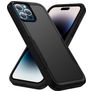 Mobigear Heavy Armor Coque iPhone 14 Pro Coque arrière Rigide Anti-Chocs - Noir