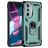 Mobigear Armor Ring Coque Motorola Edge 30 Pro Coque arrière Rigide Anti-Chocs avec Anneau-Support - Vert