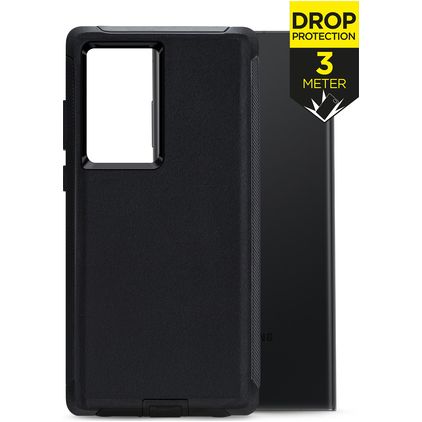 Mobilize Defender Coque Samsung Galaxy S23 Ultra Coque arrière Rigide Anti-Chocs - Noir