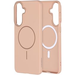 Mobiparts Slim Line Coque Samsung Galaxy A57 MagSafe Coque arrière Rigide - Dune Sand