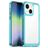 Mobigear Crystal Coque iPhone 14 Coque arrière Rigide - Transparent / Turquoise