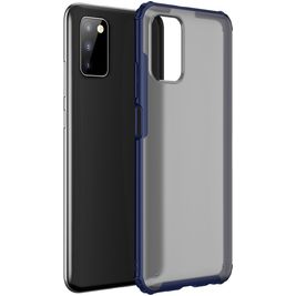 Mobigear Shockproof Coque Samsung Galaxy A03s Coque arrière Rigide Anti-Chocs - Dark Blue