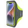 Mobiparts Comfort Fit Brassard Téléphone iPhone 14 Brassard Coque de Sport en Neoprène - Neon Green