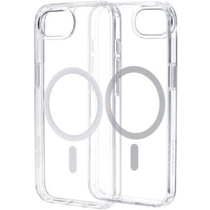Mobiparts Hardcover Coque Transparente iPhone 16e MagSafe Coque arrière Rigide - Transparent