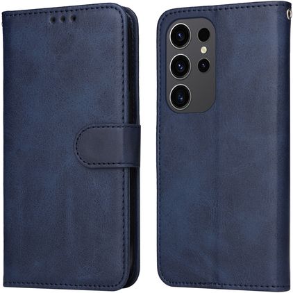 Mobigear Wallet Housse Samsung Galaxy S24 Ultra Etui Porte-Monnaie - Bleu