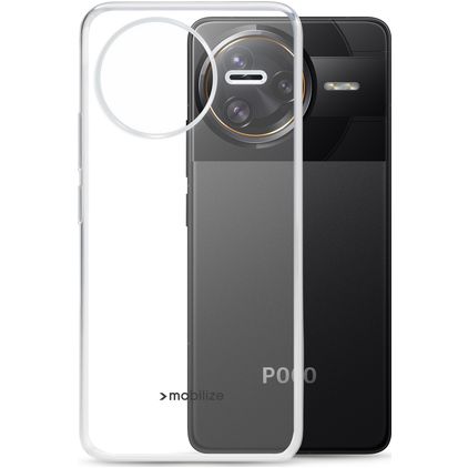 Mobilize Gelly Case Coque Transparente POCO F7 Ultra Coque arrière en TPU Souple - Transparent