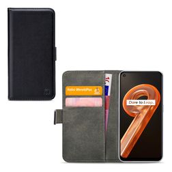 Mobilize Classic Gelly Wallet Housse Realme 9i Etui Porte-Monnaie - Noir
