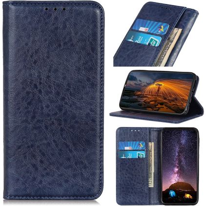 Mobigear Classic Elegance Housse iPhone 13 Etui Porte-Monnaie - Bleu