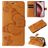 Mobigear Butterfly Housse iPhone 16 Pro Etui Porte-Monnaie - Cognac