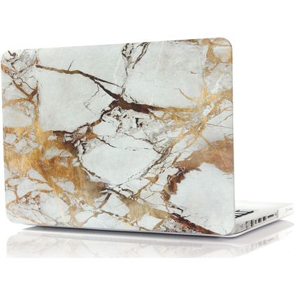 Mobigear Marble MacBook Pro 15 Pouces (2008-2012) Coque - Marron - Model A1260 / A1286