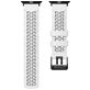 Mobigear Aero Armor Bracelet Silicone Apple Watch Fermeture boucle ardillon - 49/46/45/44 mm - Noir / Blanc