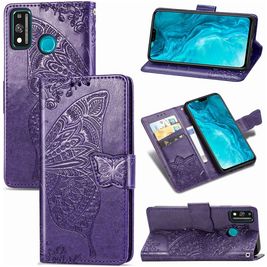 Mobigear Butterfly Housse HONOR 9X Lite Etui Porte-Monnaie - Violet