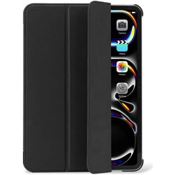 Decoded Textured Slim Coque iPad Pro 11 Pouces (2024) Etui en Silicone Souple - Charcoal