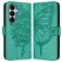 Mobigear Butterfly Housse Samsung Galaxy A27 Etui Porte-Monnaie - Vert