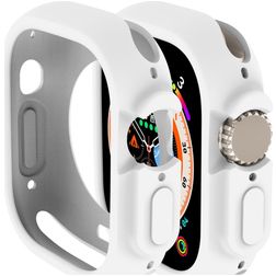 Mobigear Colors Coque Apple Watch Ultra - 49 mm Coque Rigide - Blanc