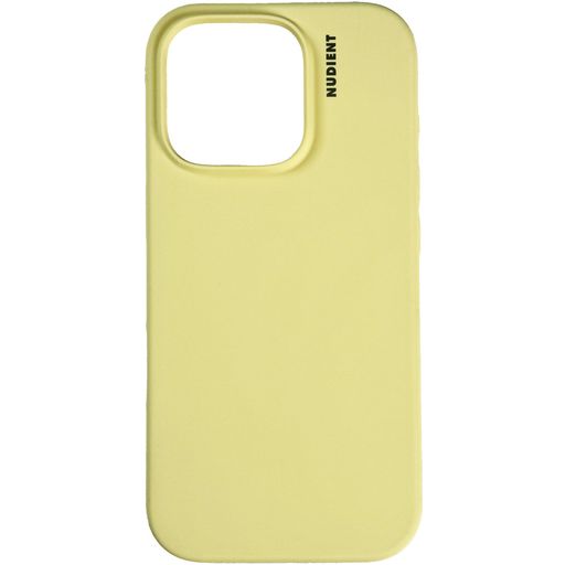 Nudient Base Coque iPhone 16 Pro Max Coque arrière en Silicone - Pale Yellow