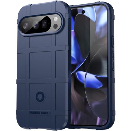 Mobigear Rugged Shield Google Pixel 10 Pro TPU souple Coque arrière Antichoc - Bleu