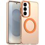 Mobigear Shockproof Coque Samsung Galaxy S26 Plus MagSafe Coque arrière Rigide - Orange
