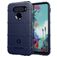Mobigear Rugged Shield Coque LG K51s Coque arrière en TPU Souple Anti-Chocs - Bleu