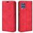 Mobigear Retro Slim Housse Samsung Galaxy M22 Etui Porte-Monnaie - Rouge