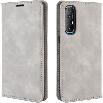 Mobigear Retro Slim Housse OPPO Reno 3 Pro Etui Porte-Monnaie - Gris