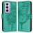 Mobigear Butterfly OPPO Reno 12 Pro Étui Portefeuille - Vert
