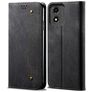 Mobigear Ranch Motorola Moto E14 Étui Portefeuille - Noir