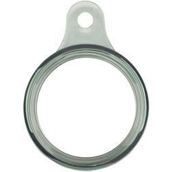 Mobigear Gray Shockproof TPU Cover with Keychain Ring for Apple AirTag