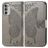 Mobigear Butterfly Housse Motorola Moto G82 Etui Porte-Monnaie - Gris