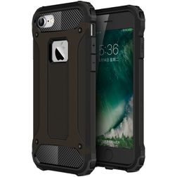 Mobigear Outdoor Coque iPhone SE (2020) Coque arrière Rigide Anti-Chocs - Noir