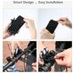 Mobigear Silicone Support Vélo Guidon Pince Universel (max 15 cm x 8 cm) - Noir