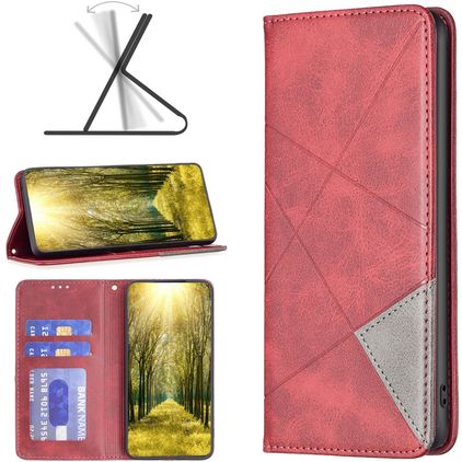 Mobigear Rhombus Slim Housse Realme C31 Etui - Rouge