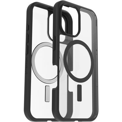Otterbox React Coque iPhone 16 MagSafe Coque arrière Rigide Anti-Chocs - Transparent / Noir