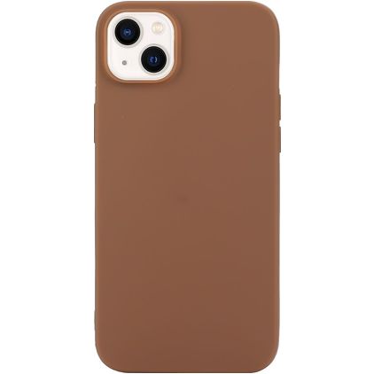 Mobigear Colors Coque iPhone 14 Plus Coque arrière en TPU Souple - Marron